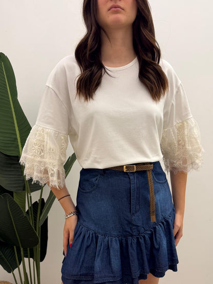 Susy Mix - Tshirt Pizzo Balza