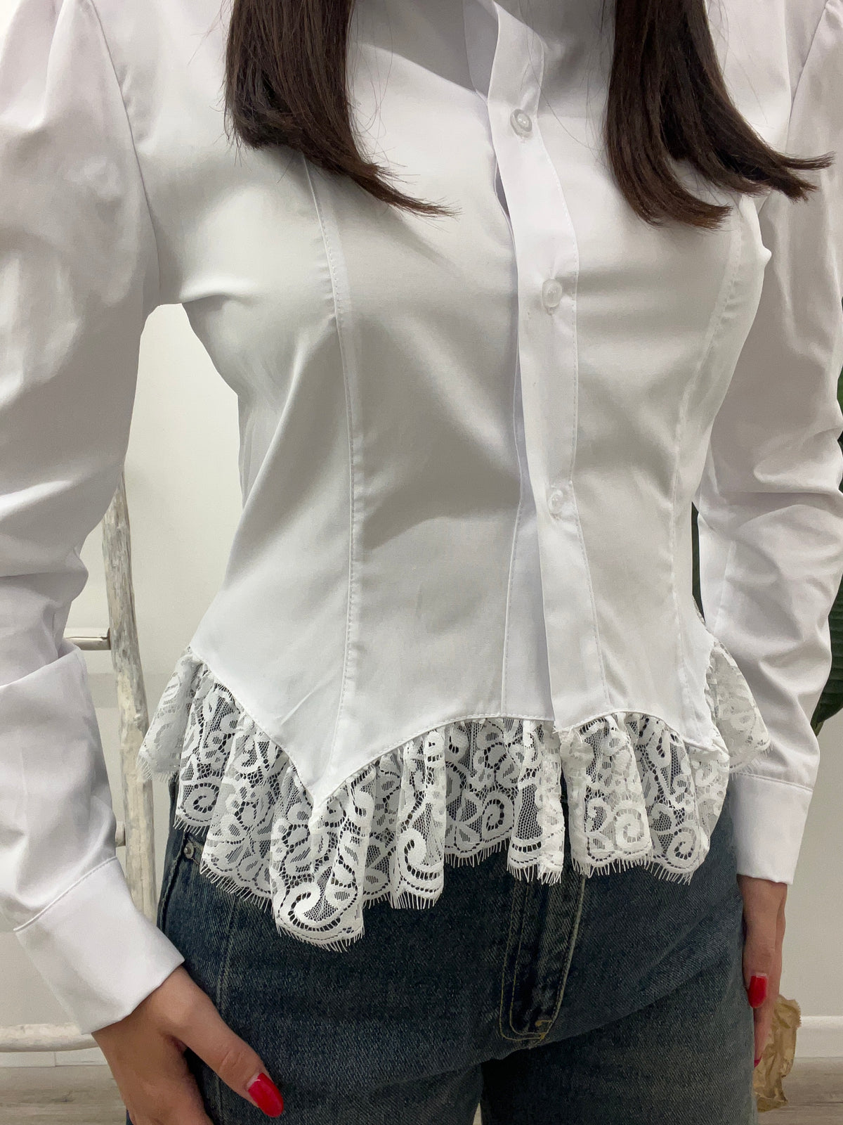 Haveone - Camicia Fondo Pizzo