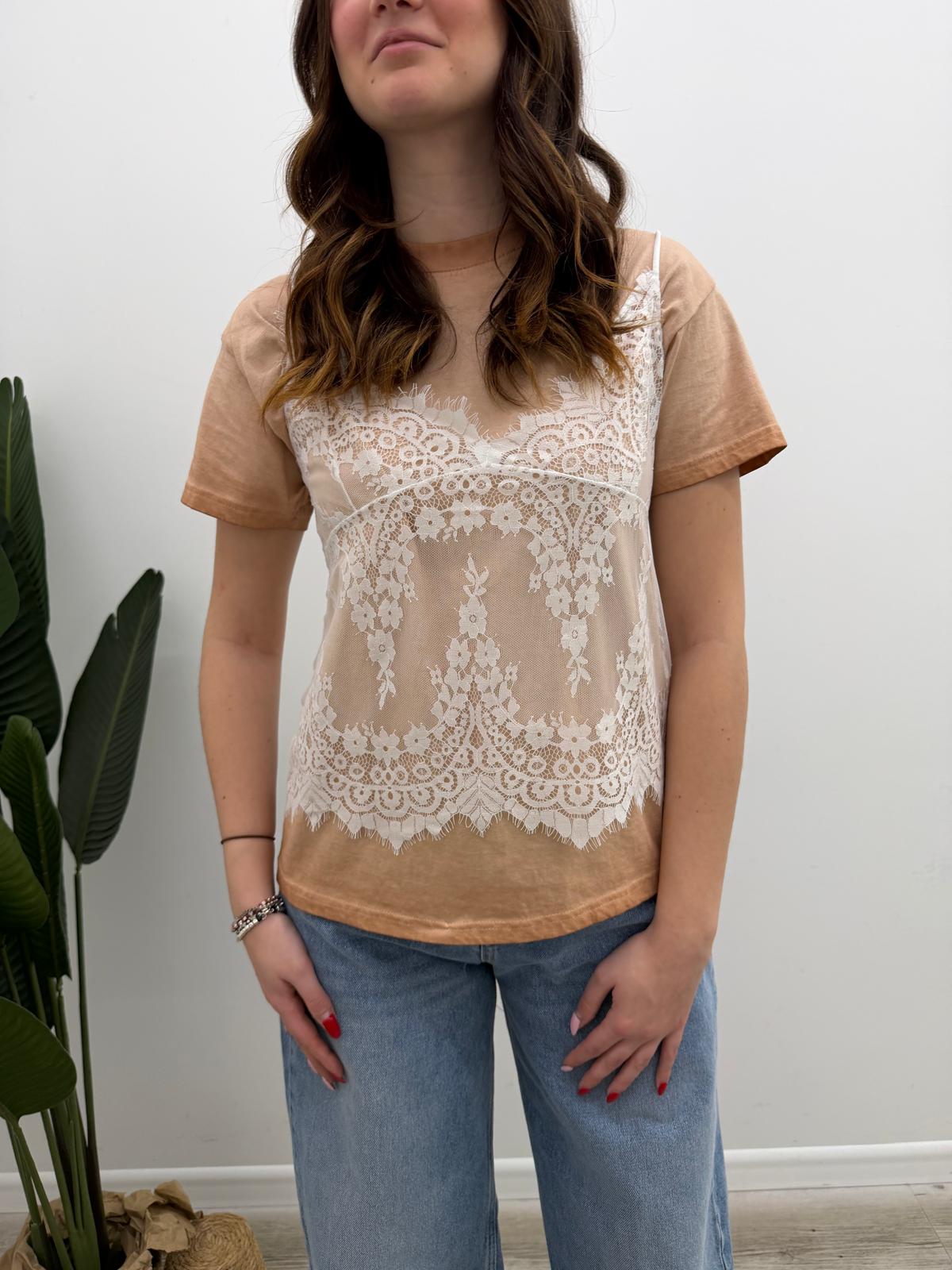 Haveone - Tshirt + Top Pizzo