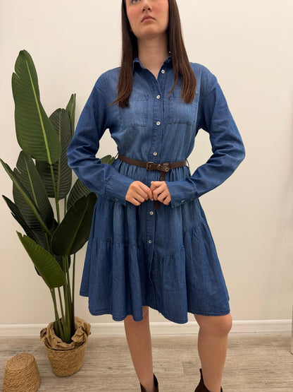 Vicolo - Abito Corto Chambray