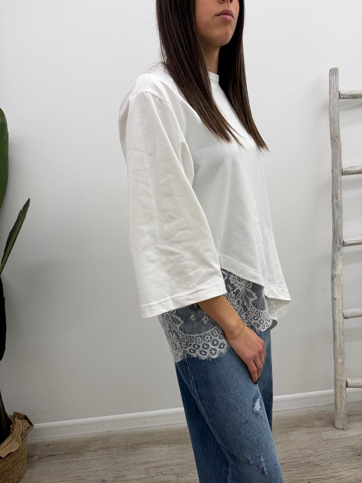 Haveone - Tshirt Obliqua Pizzo