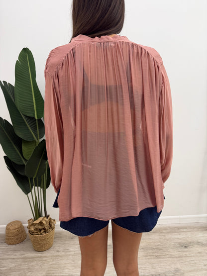 Haveone - Blusa Seta Rouches
