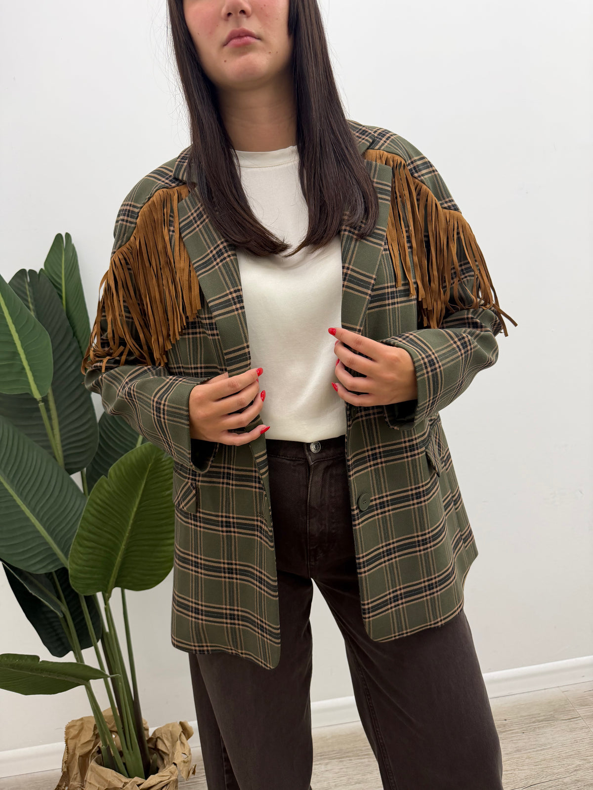 Haveone - Blazer Check Frange
