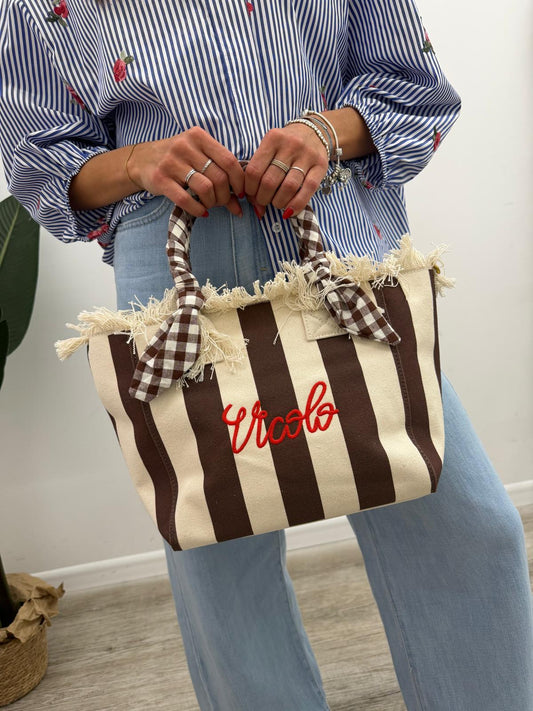 Vicolo - Borsa Ibiza Stripes