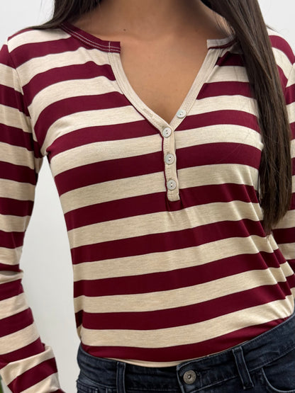 Susy Mix - Maglia Rigata Serafino