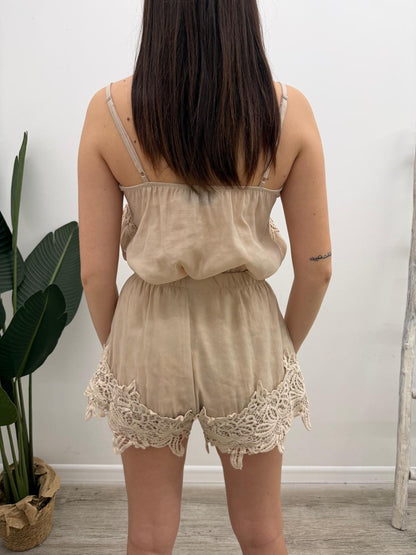 Haveone - Shorts Pizzo Ricami