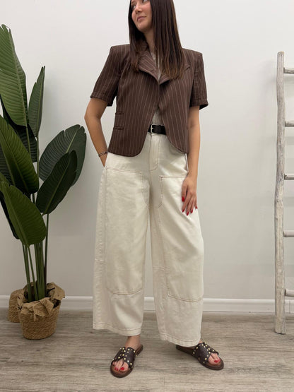 Susy Mix - Pantalone Worker White