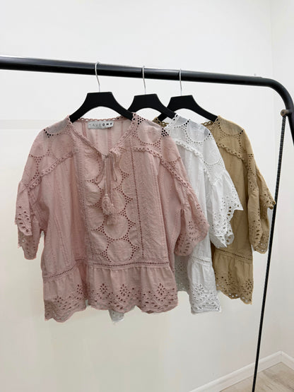 Haveone - Blusa Sangallo Volant