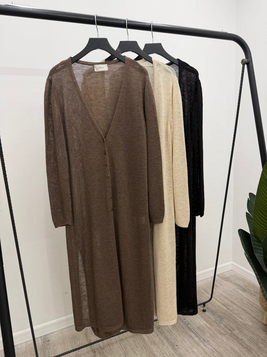 Vicolo - Cardigan Lungo Spacchi