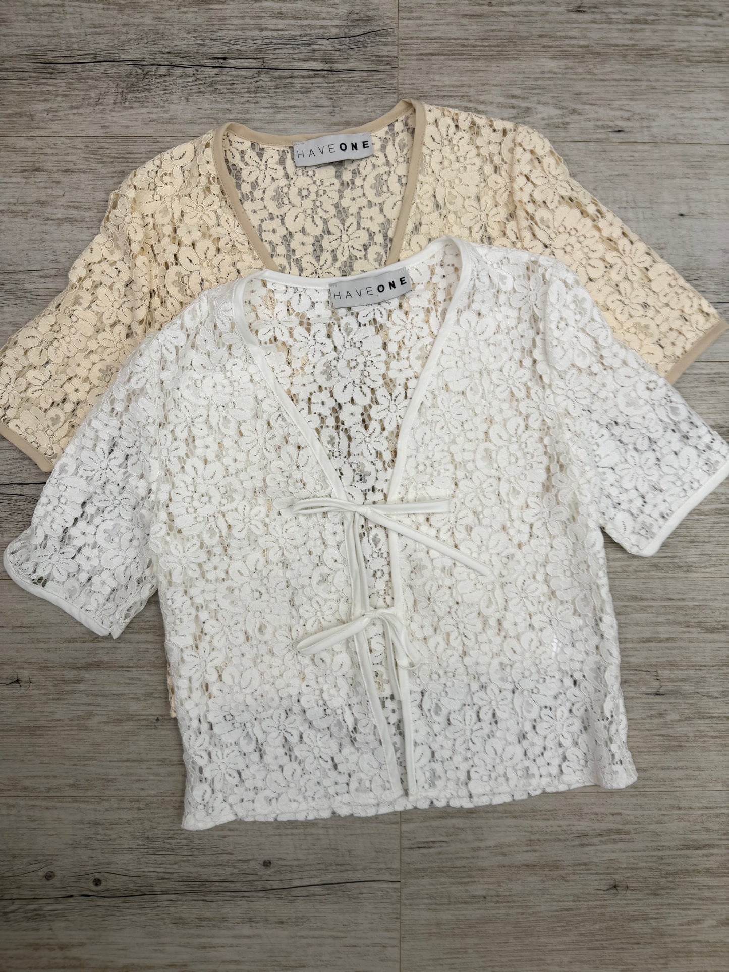 Haveone - Camicia Pizzo Manica Corta