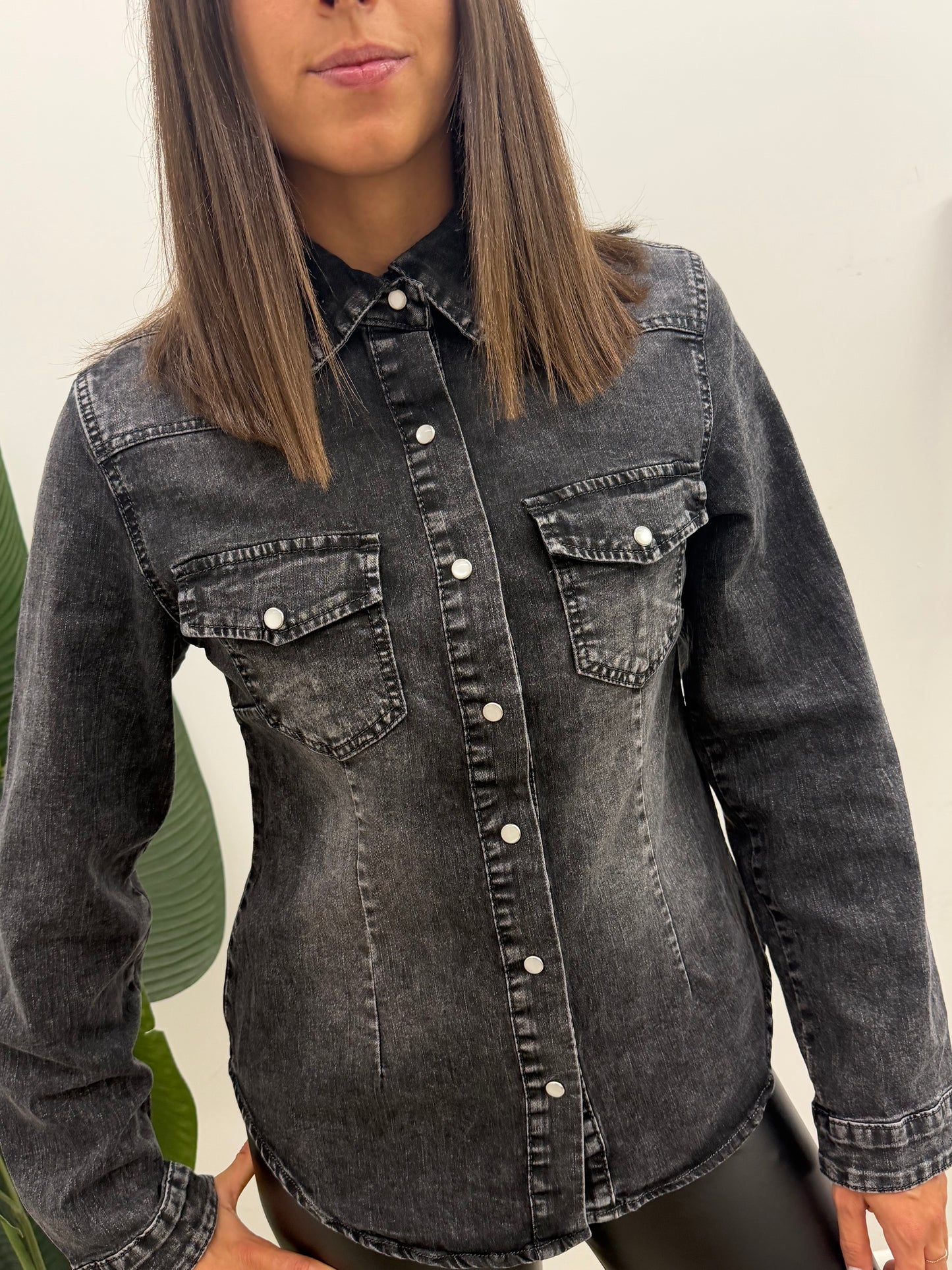 Susy Mix - Camicia Denim Black