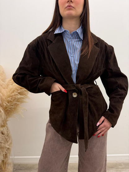 Vicolo - Giacca Suede Cintura