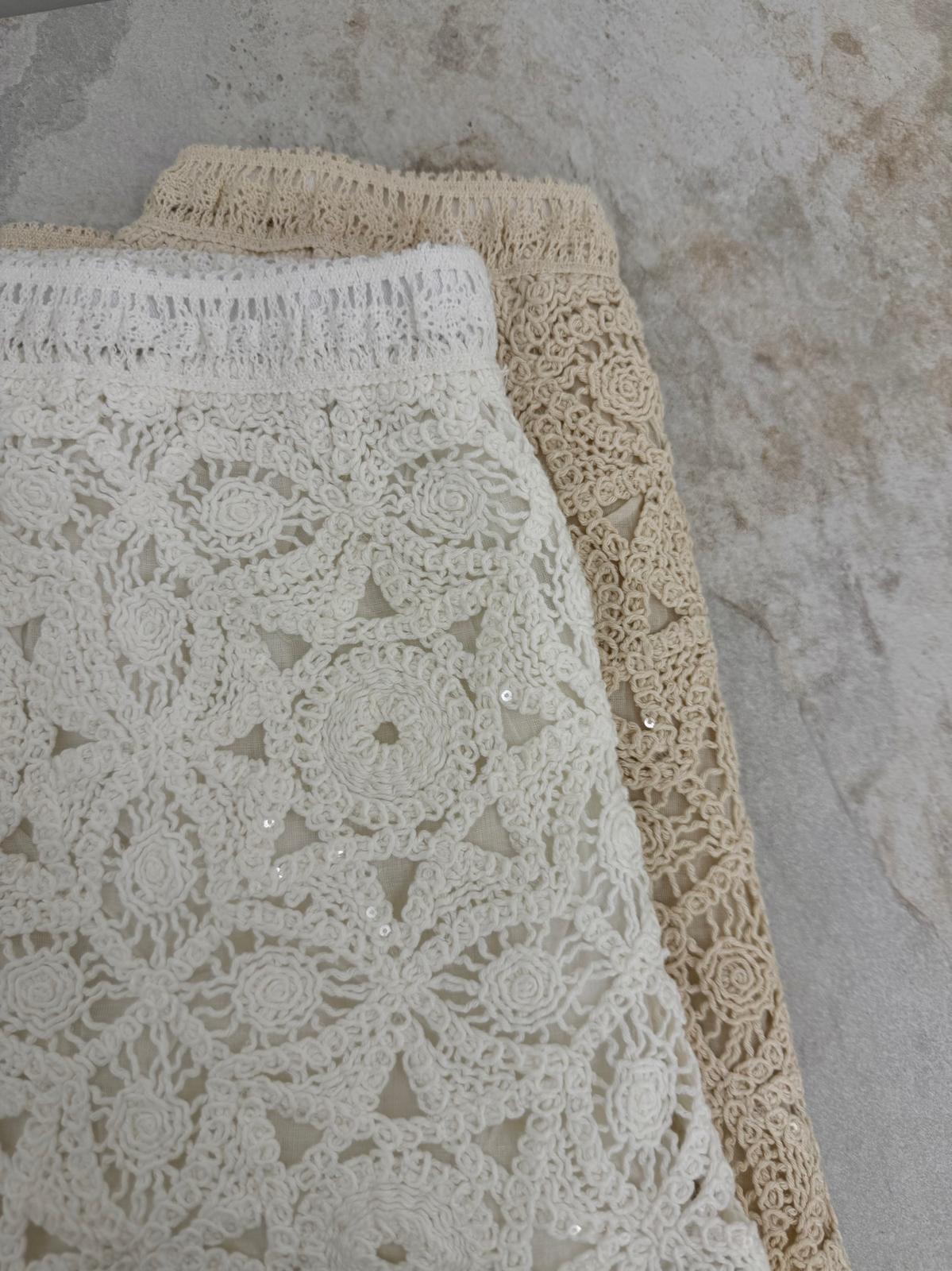 Susy Mix - Shorts Crochet Paillettes