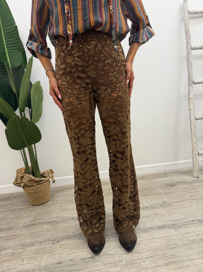 Haveone - Pantalone Pizzo Ricamo