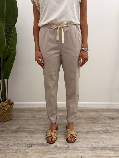 Vicolo - Pantalone Coulisse Popeline