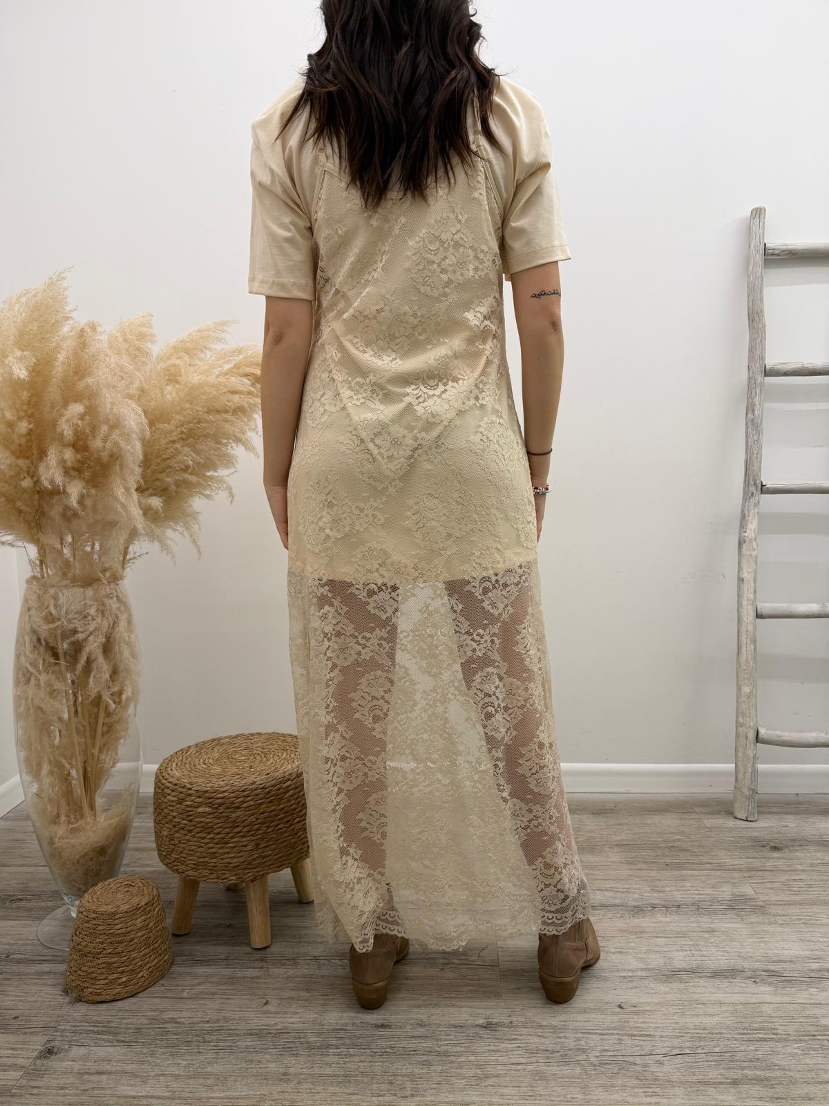 Haveone - Abito Pizzo+Tshirt