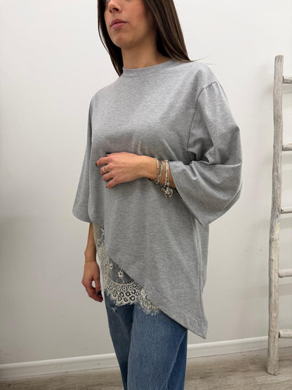 Haveone - Tshirt Obliqua Pizzo
