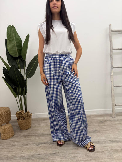 Vicolo - Pantalone Vichy Oceano