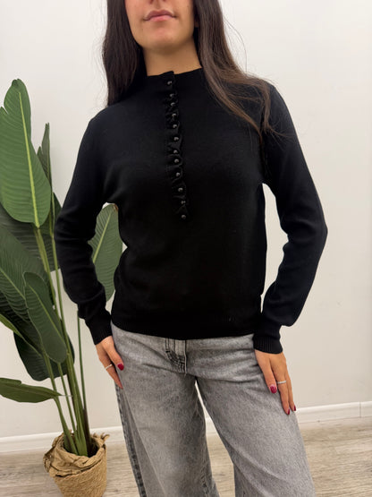 Haveone - Pull Bottoncini Rouches