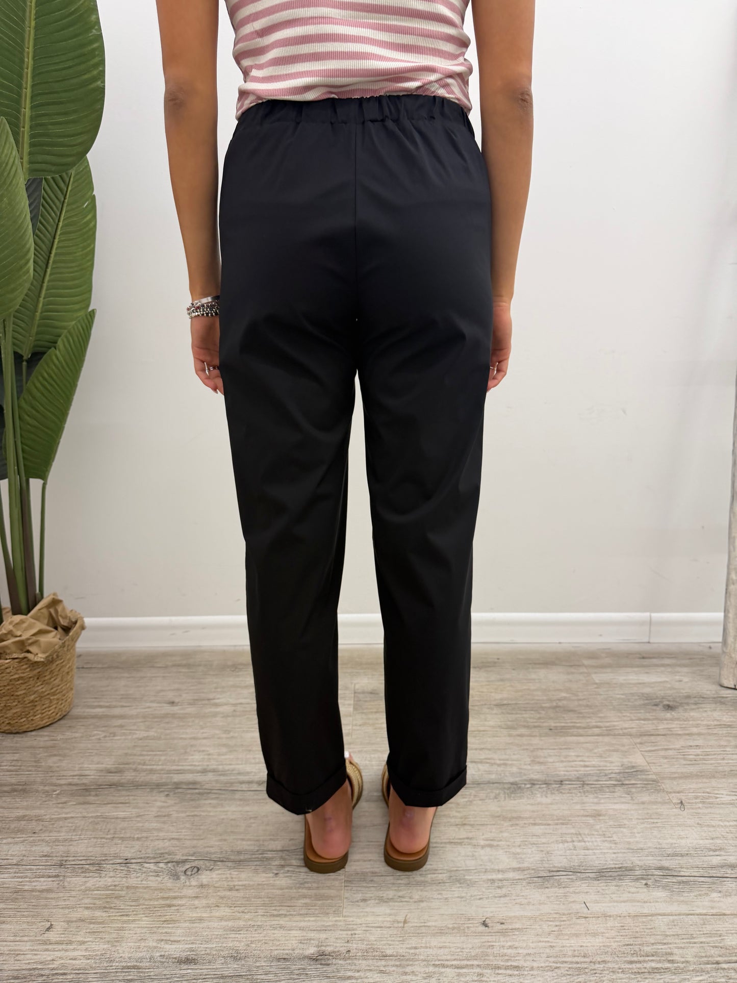 Vicolo - Pantalone Coulisse Popeline