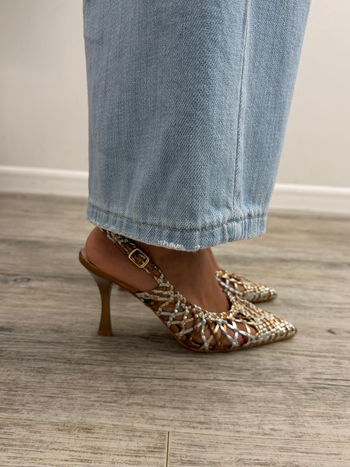 Ovyé - Slingback Intrecciate Multicolor