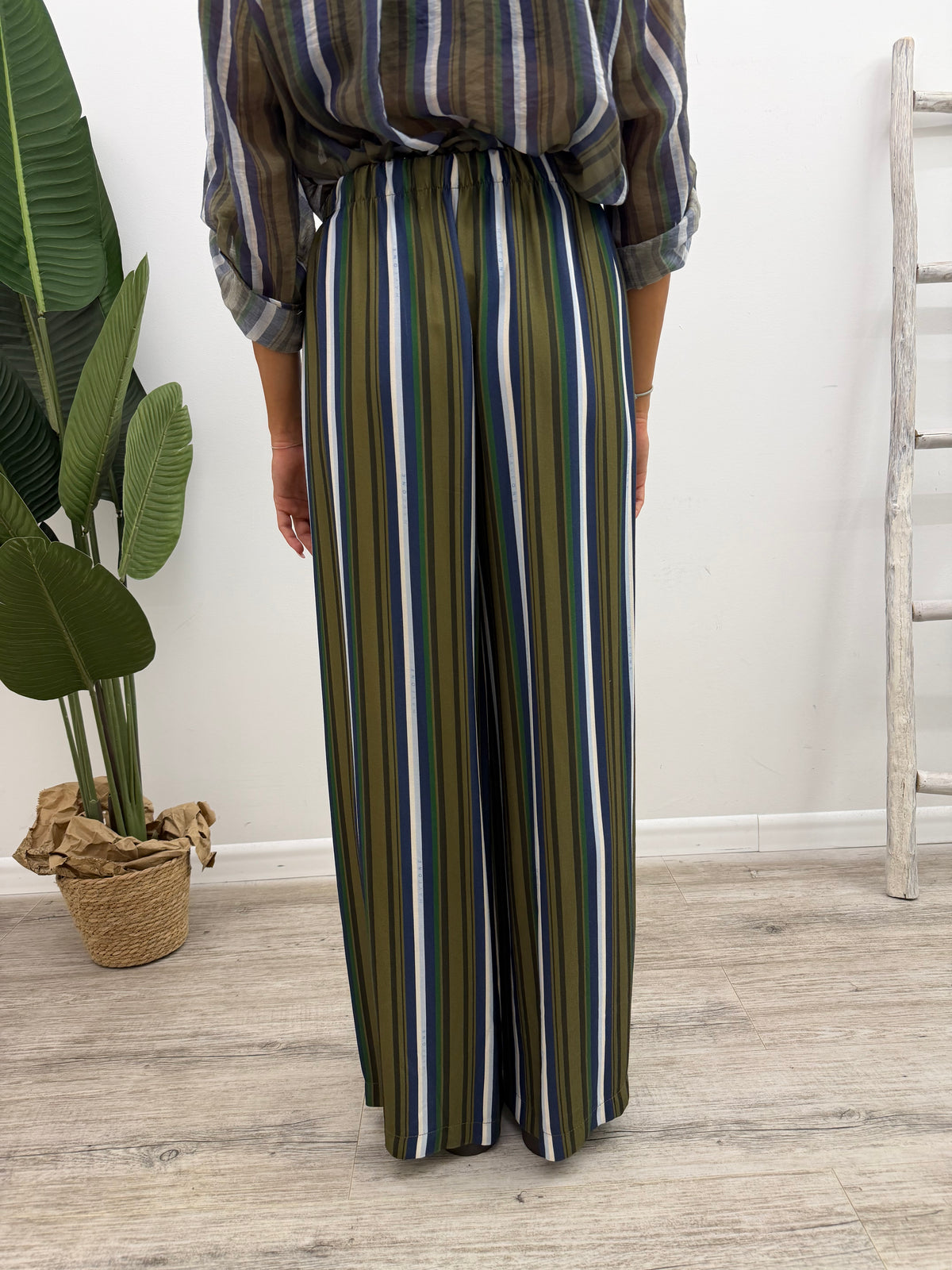 Haveone - Pantalone Riga Oliva