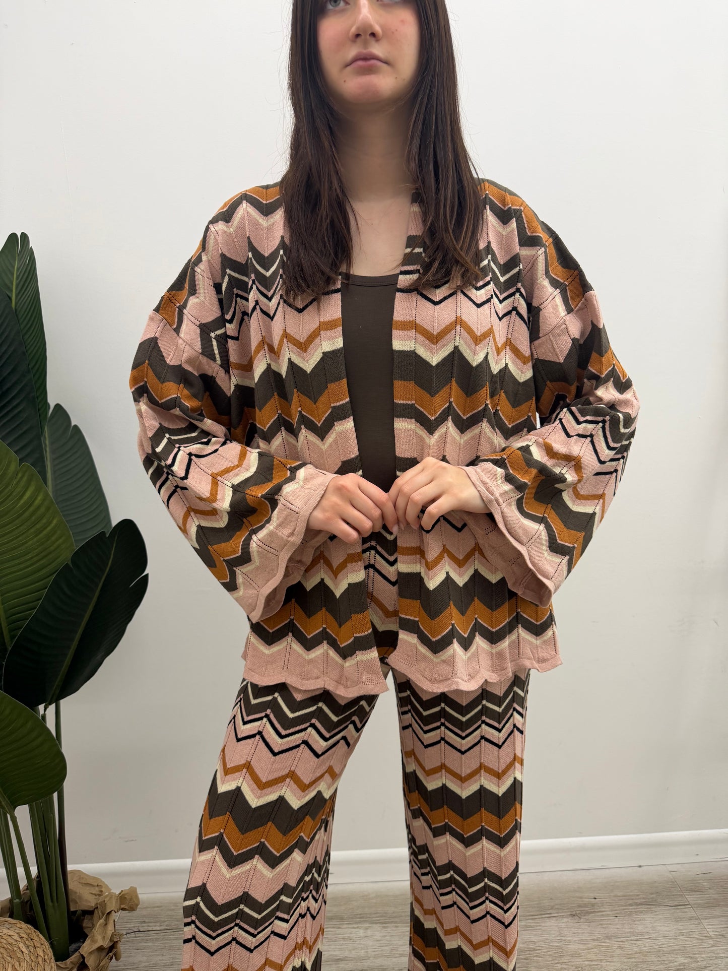 Vicolo - Cardigan Chevron