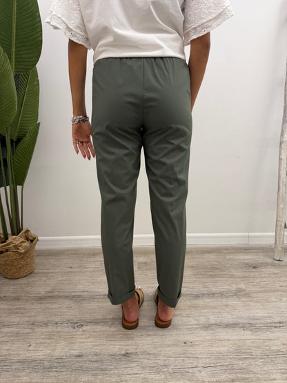 Vicolo - Pantalone Coulisse Popeline
