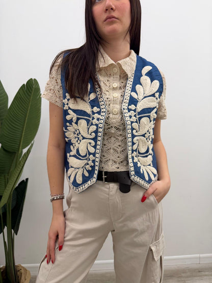 Susy Mix - Gilet Ricamo