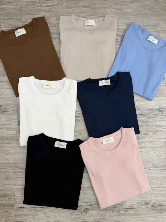 Vicolo - Tshirt Costine