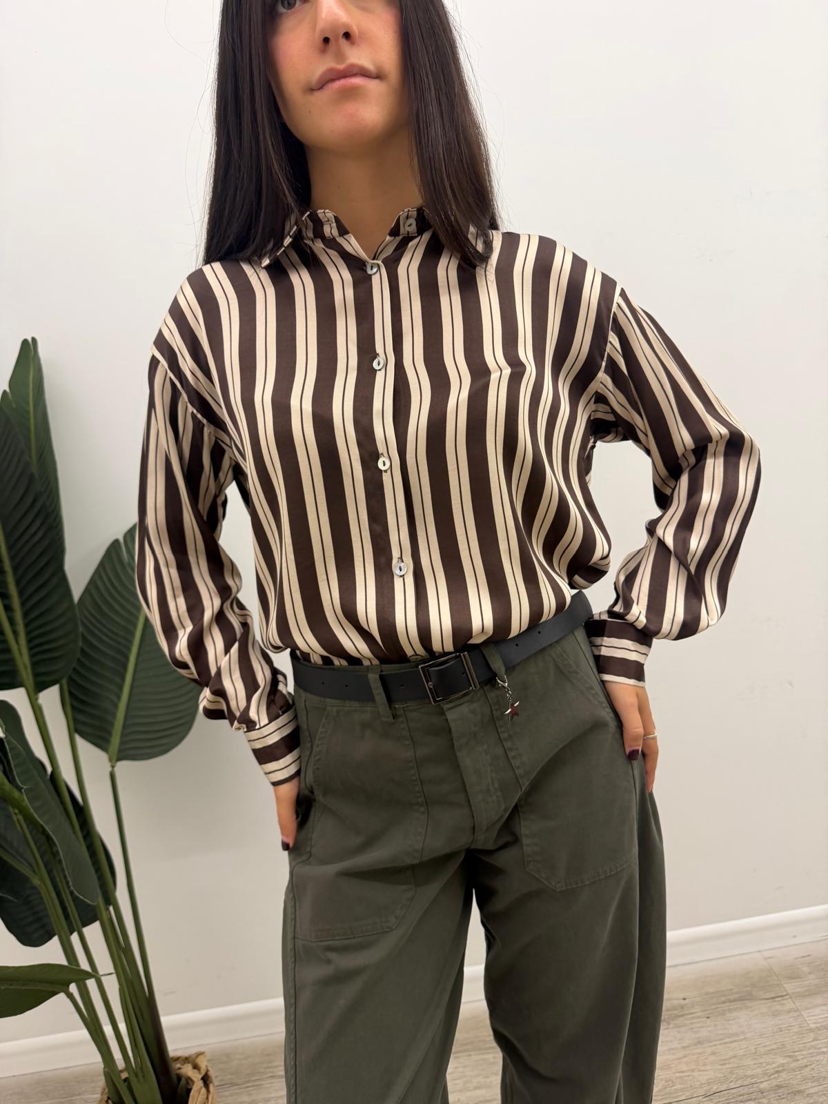 Susy Mix - Camicia Riga Tigre