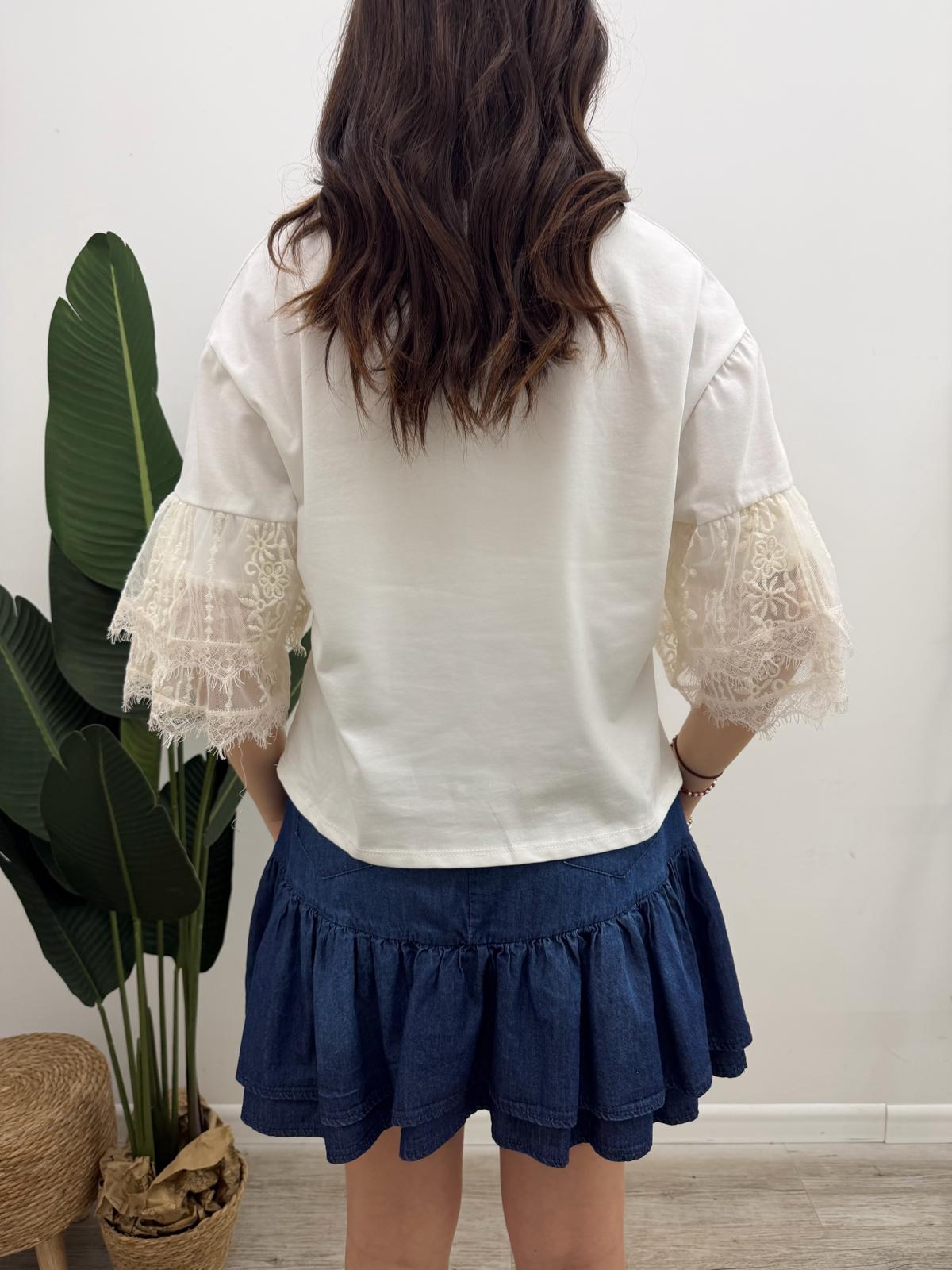 Susy Mix - Tshirt Pizzo Balza