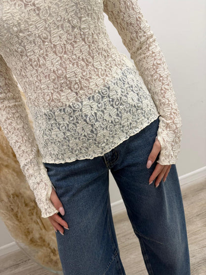 Vicolo - Maglia Pizzo Ricami
