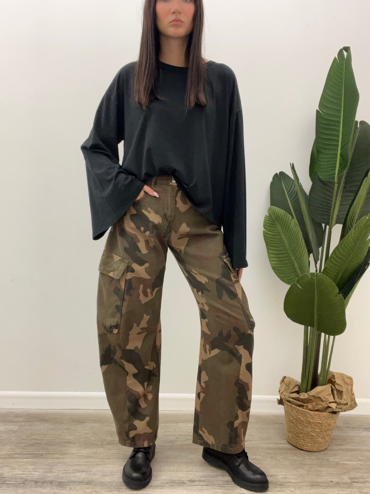 Haveone - Pantalone Cargo Camo