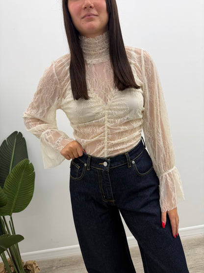 Susy Mix - Blusa Pizzo Lupetto