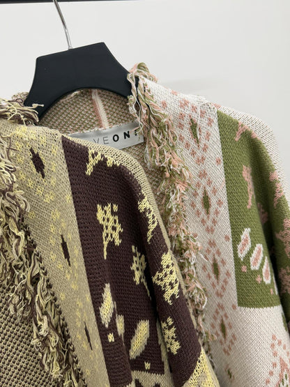 Haveone - Cardigan Paisley Frangette