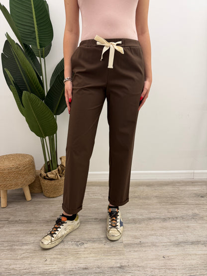 Vicolo - Pantalone Coulisse Popeline