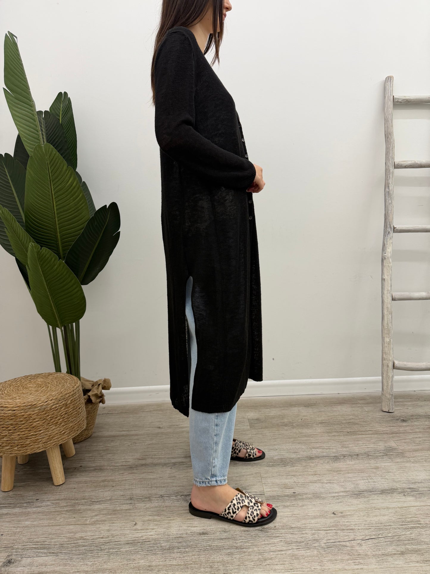 Vicolo - Cardigan Lungo Spacchi