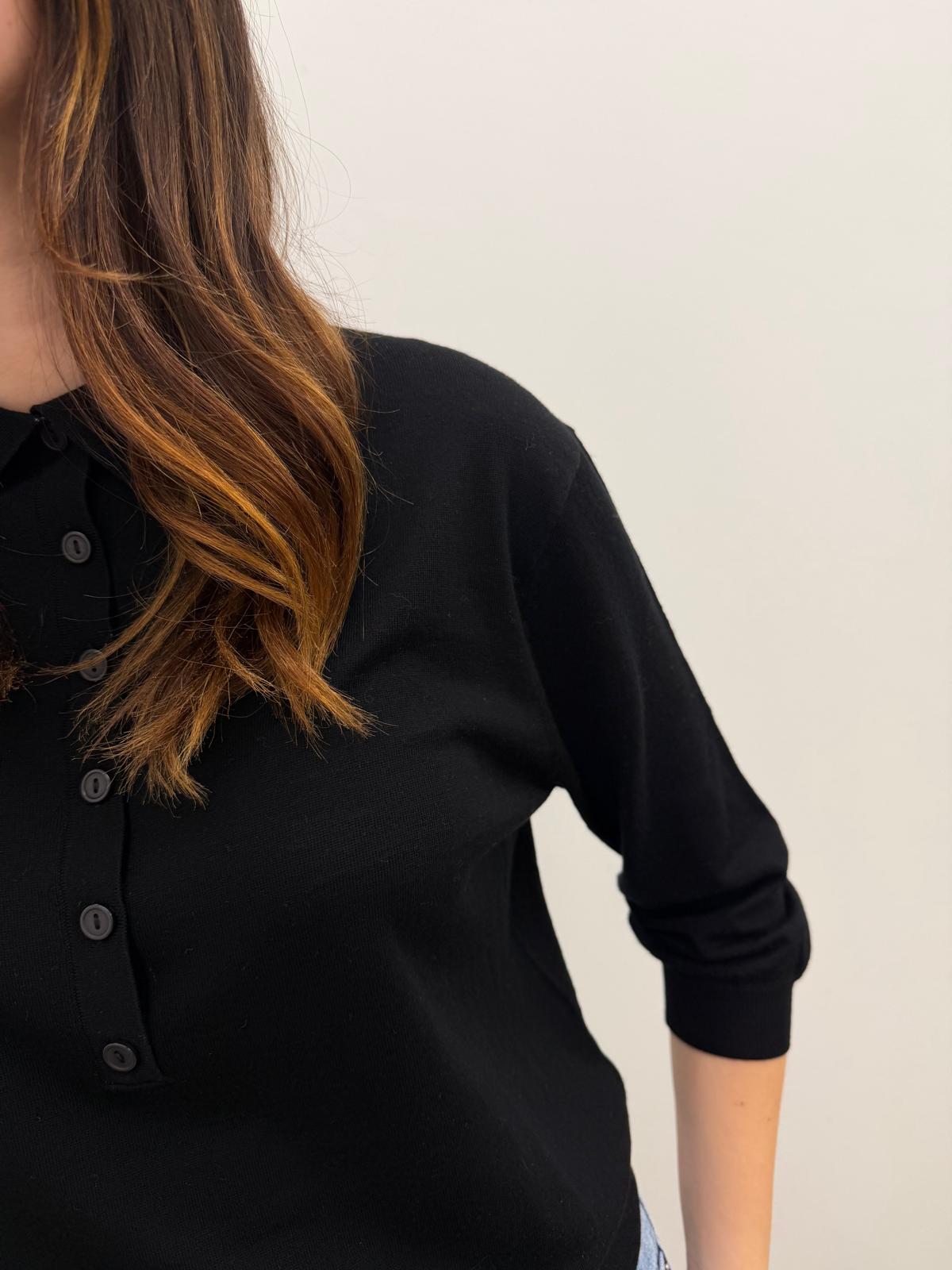 Vicolo - Pull Colletto Bottoni