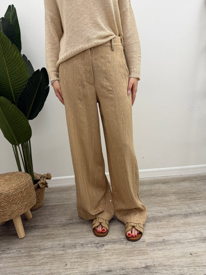 Tensione In - Pantalone Gessato Paillettes