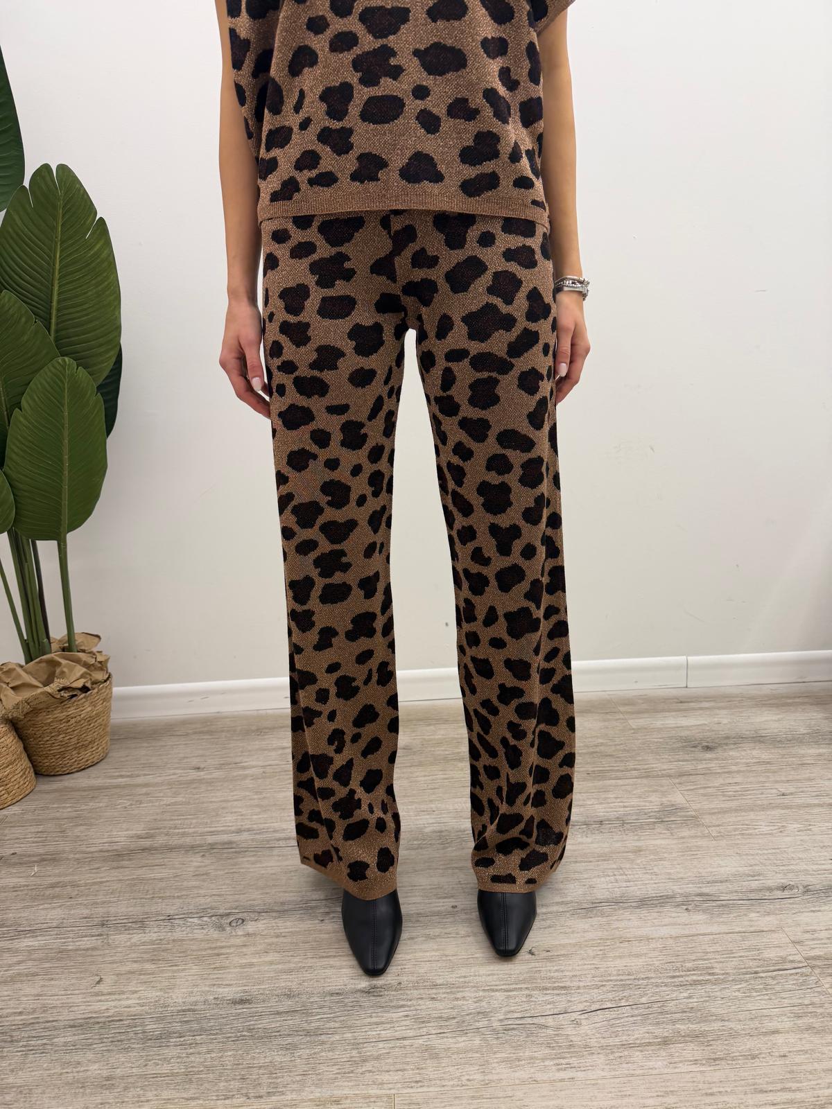 Kontatto - Pantalone Maculato Lurex