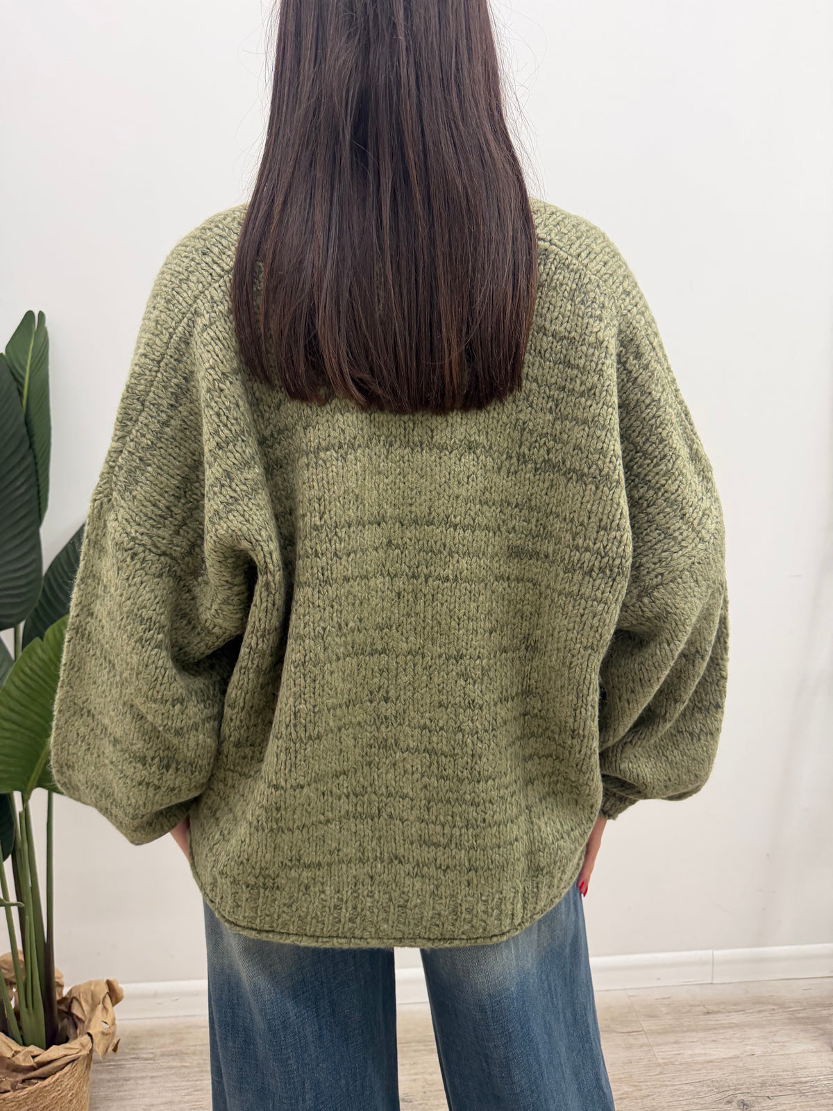 Haveone - Cardigan Bottoni Mélange