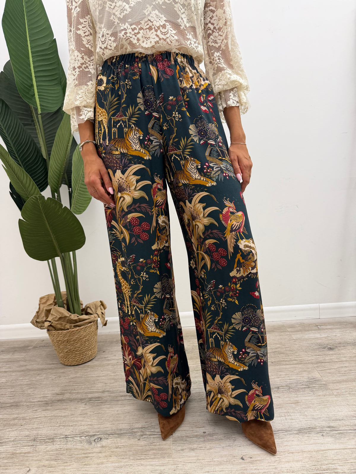 Haveone - Pantalone Stampa Cina