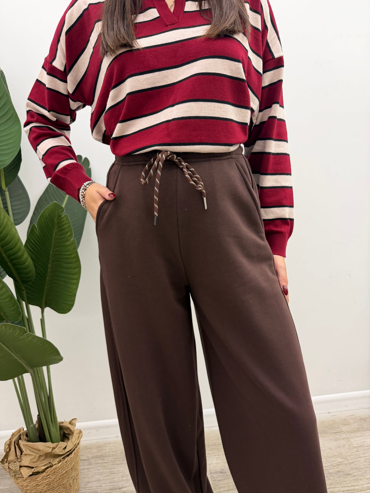 Haveone - Pantalone Inserto Check
