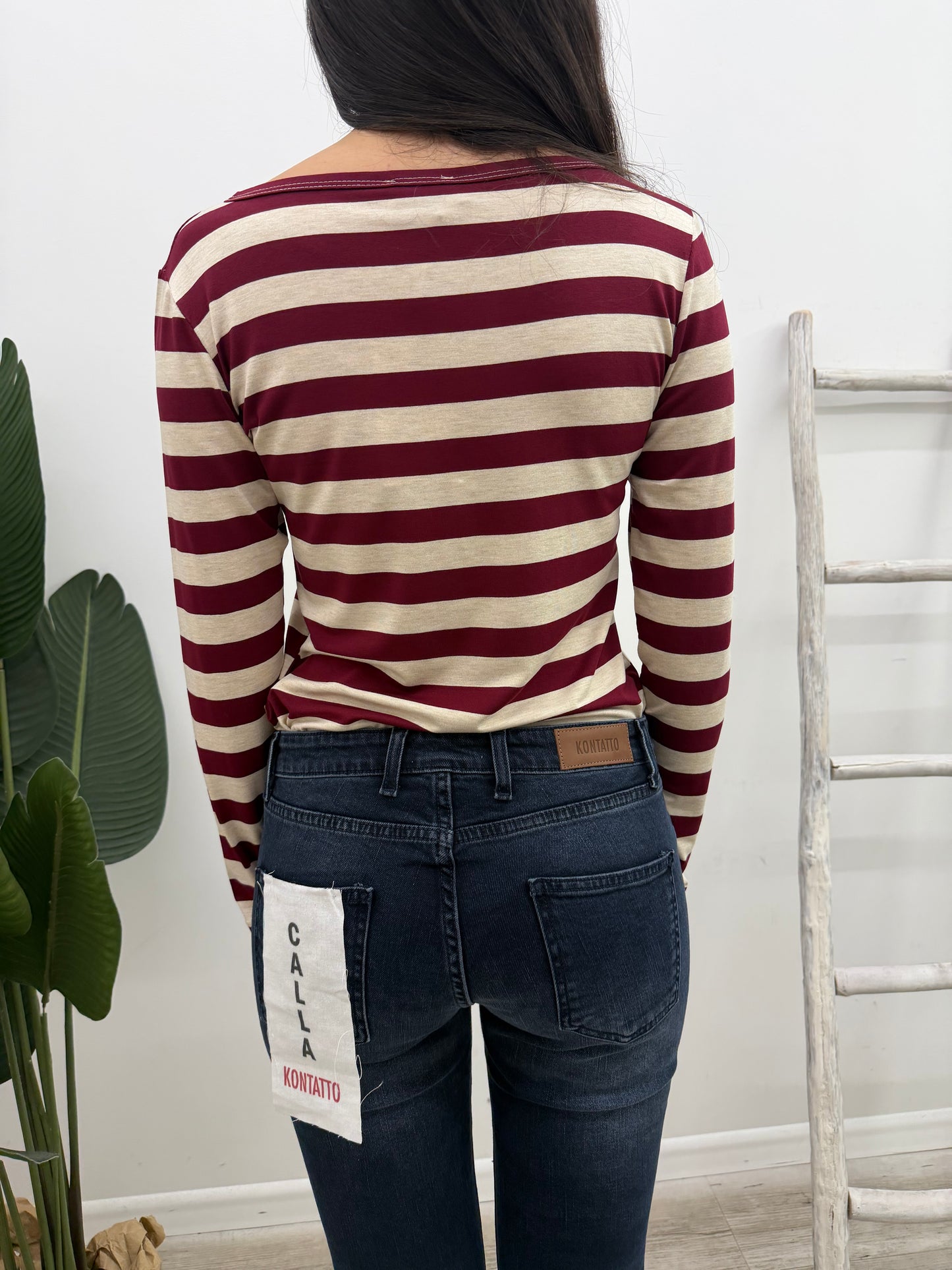 Susy Mix - Maglia Rigata Serafino