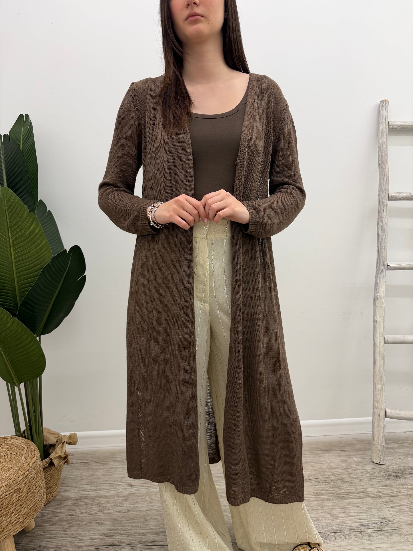 Vicolo - Cardigan Lungo Spacchi