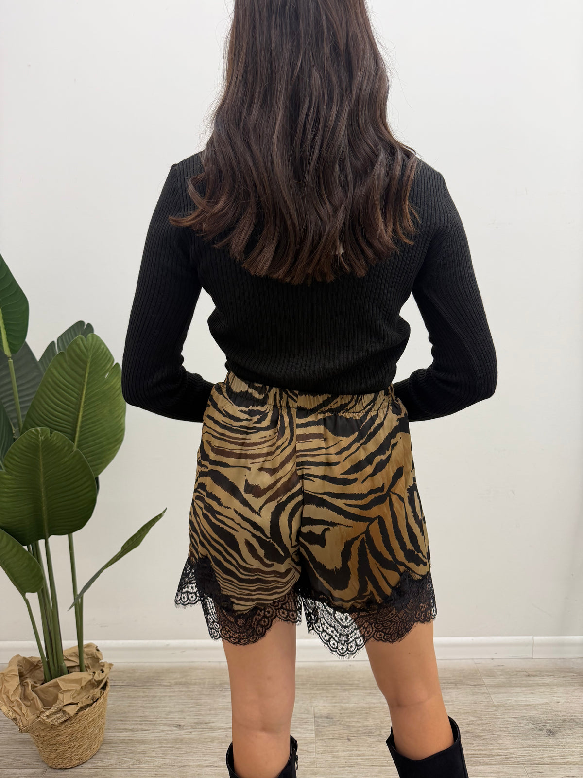 Vicolo - Shorts Pizzo Zebrato