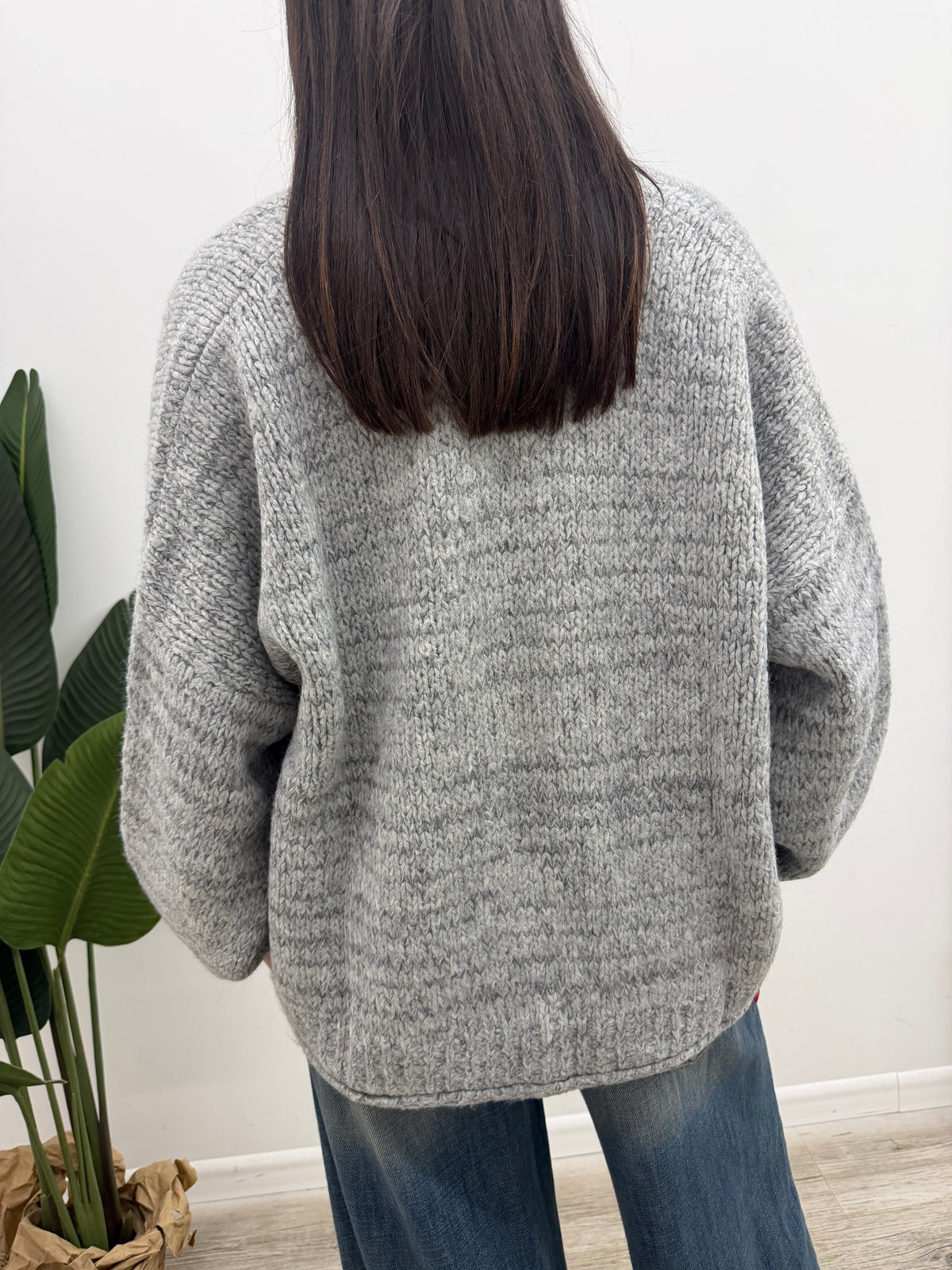 Haveone - Cardigan Bottoni Mélange
