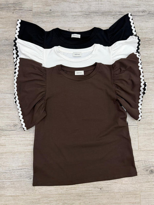 Susy Mix - Tshirt Volant Onde