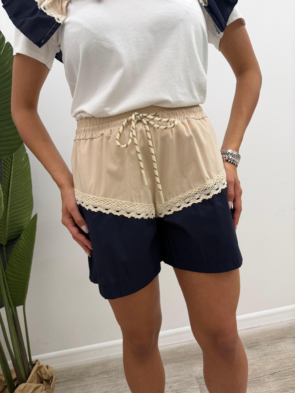 Susy Mix - Shorts Popeline Bicolor